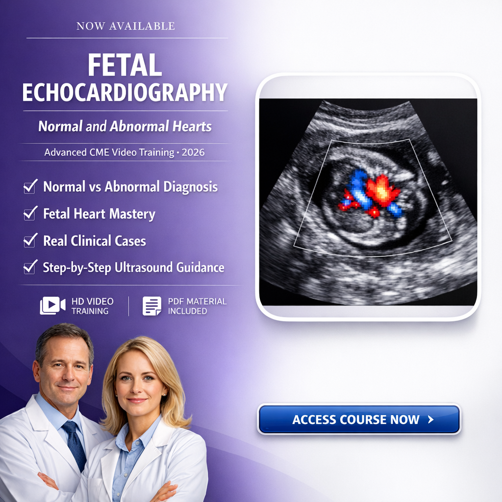 2026 Fetal Echocardiography: Normal and Abnormal Hearts (Videos)