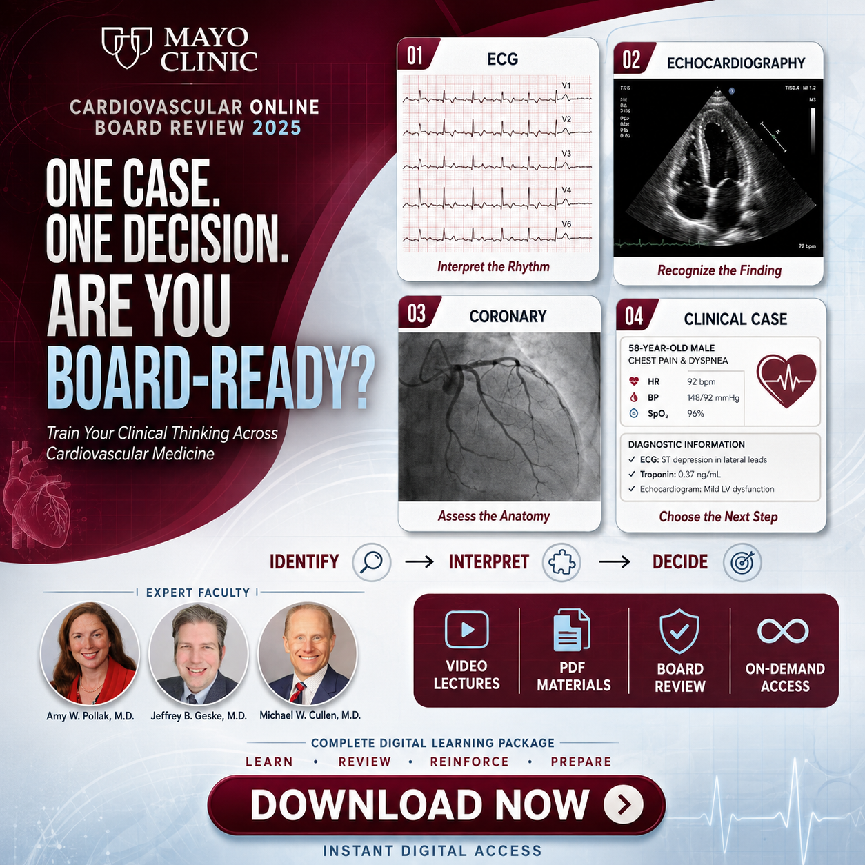 Mayo Clinic Cardiovascular Online Board Review 2025