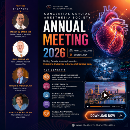 Congenital Cardiac Anesthesia Society Annual Meeting 2026